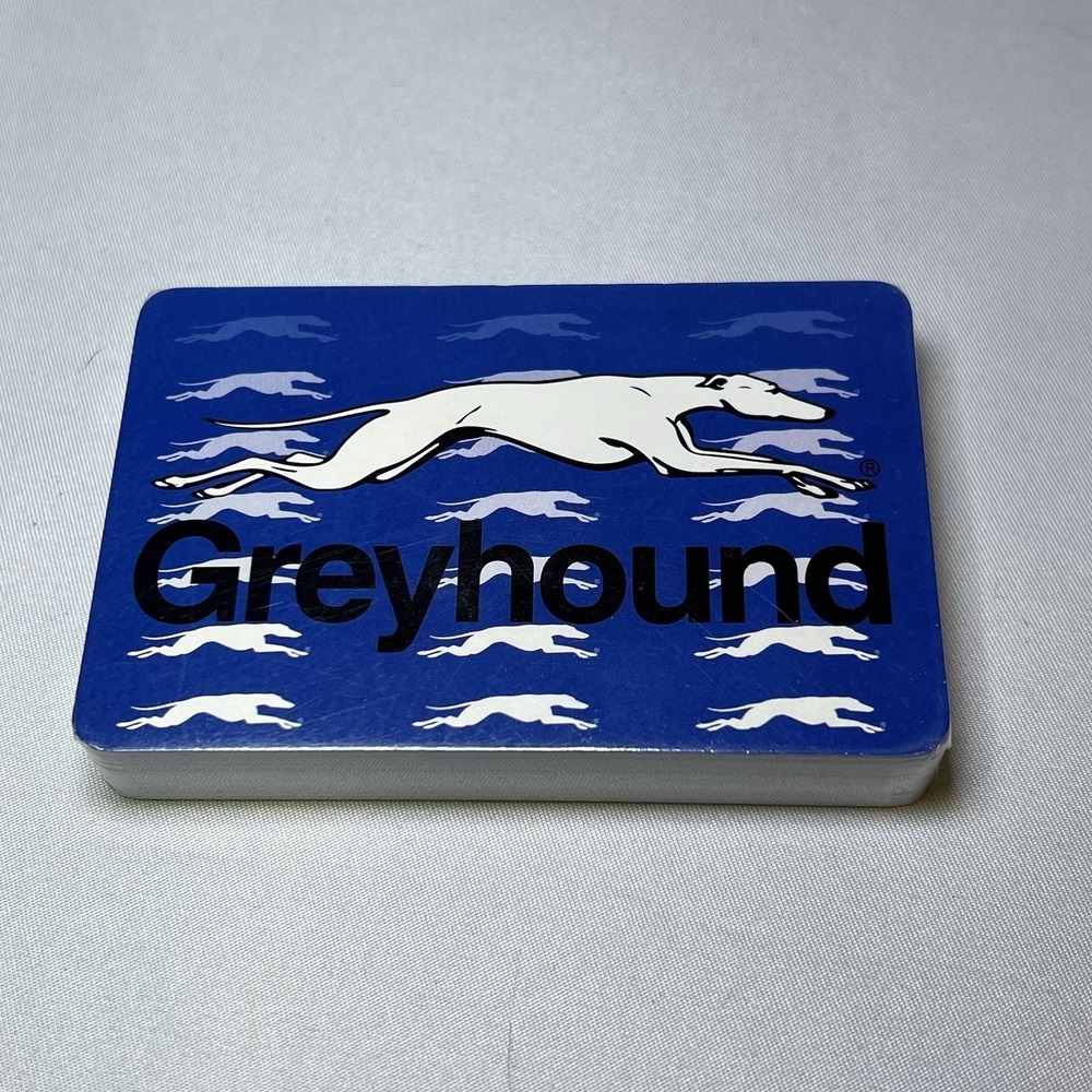 Vintage Greyhound Bus Lines Playing Cards in Cellophane Transportation Americana